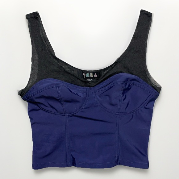 Urban Outfitters Tops - Tela Urban Outfitters Corset Top S Festival Rave Mesh Sheer Y2K Clubwear EDM